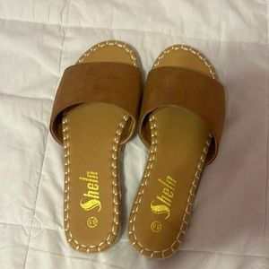 Shein Brown Espadrille Sandals